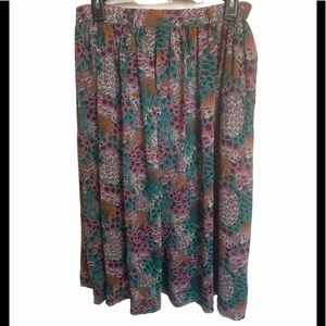 Vintage Campus Casuals Multi-color Skirt Size 9